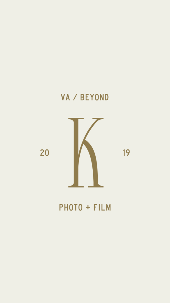 Photos by Kmac photography branding logo