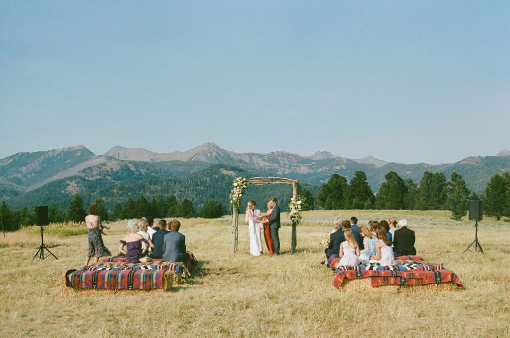 35mm film at montana intimate wedding