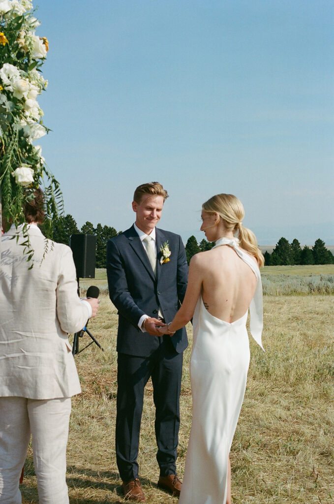 35mm film at montana intimate wedding