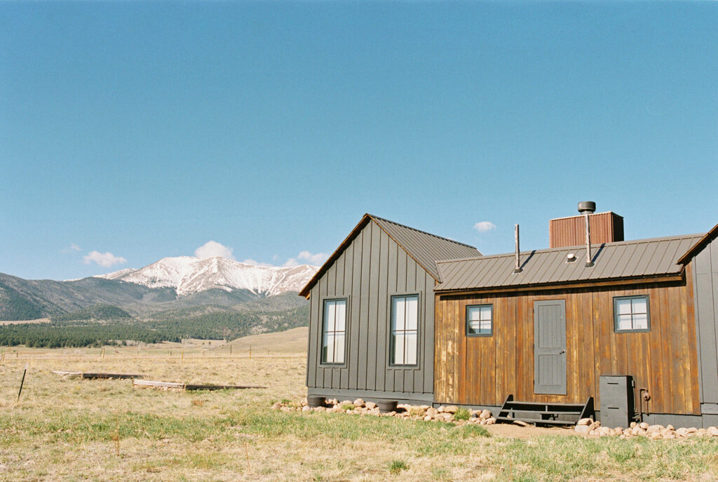 Three Peaks Ranch wedding venue exterior in Westcliffe Colorado